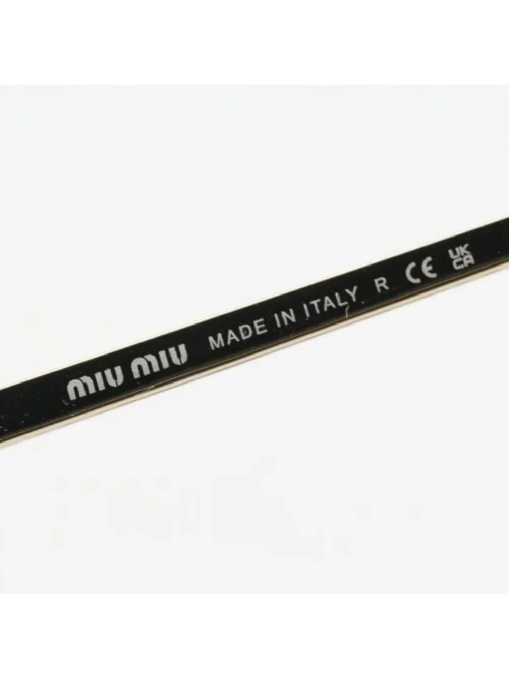 Miu Miu MUB50S ZVN80O Sunglasses Gold Rectangle Frame, Light Blue Lenses